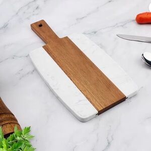 Wood & Marble Cutting Board / Cheese Charcuterie Server